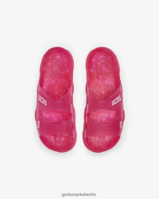 GCDS Männer Gummirutschen LP42F190 Fuchsie Schuhwerk