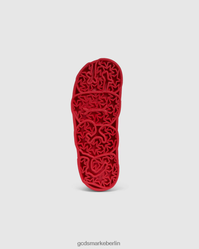 GCDS Männer Gummirutschen LP42F192 Rot Schuhwerk