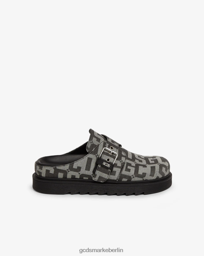 GCDS Männer Mules mit Jacquard-Monogramm LP42F176 Mehrfarbig Schuhwerk