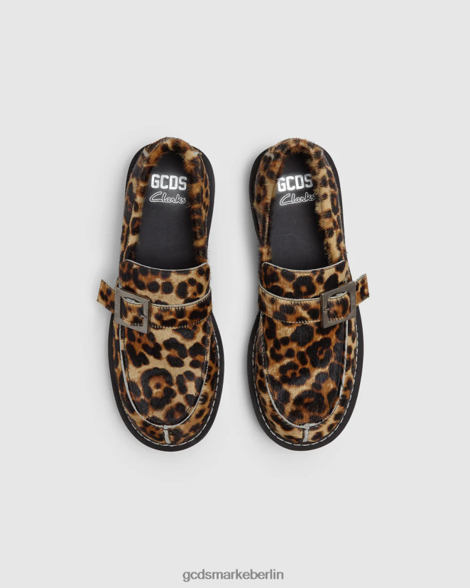 GCDS x Clarks Männer Leoparden-Loafer LP42F179 Mehrfarbig Schuhwerk