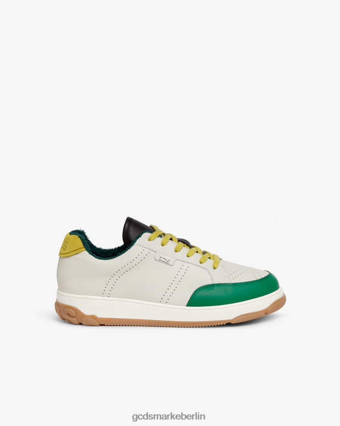 GCDS Männer Retro-Nami-Sneaker LP42F171 Grün Gelb Schuhwerk