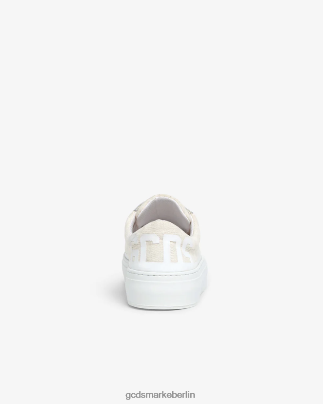 GCDS Männer Sneakers mit Jacquard-Monogramm LP42F161 cremefarben Schuhwerk