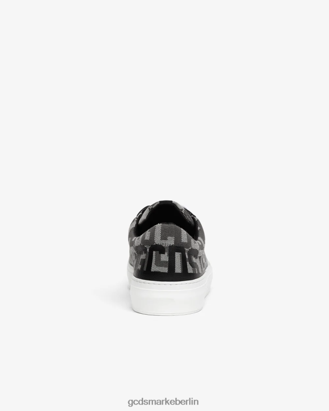GCDS Männer Sneakers mit Jacquard-Monogramm LP42F162 Schwarz Schuhwerk