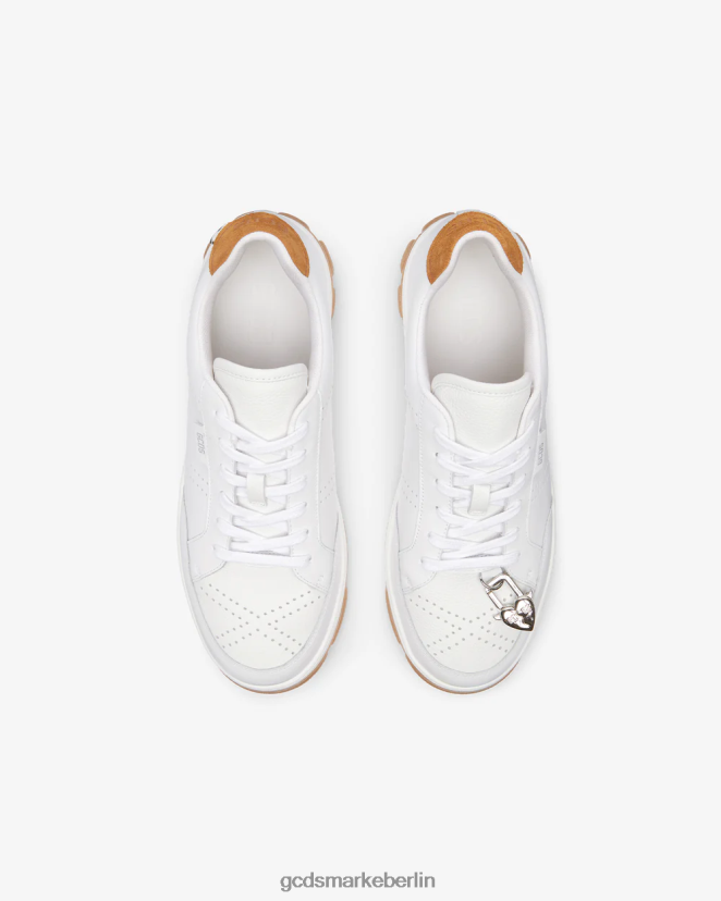 GCDS Männer unverzichtbare Nami-Sneaker LP42F166 Beige Schuhwerk