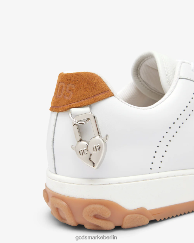 GCDS Männer unverzichtbare Nami-Sneaker LP42F166 Beige Schuhwerk