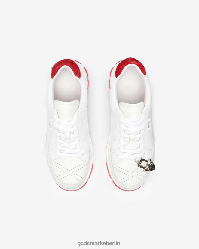 GCDS Männer unverzichtbare Nami-Sneaker LP42F167 Rot Schuhwerk