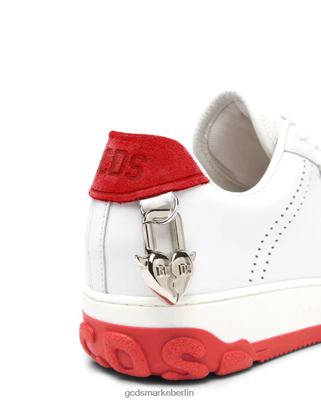 GCDS Männer unverzichtbare Nami-Sneaker LP42F167 Rot Schuhwerk