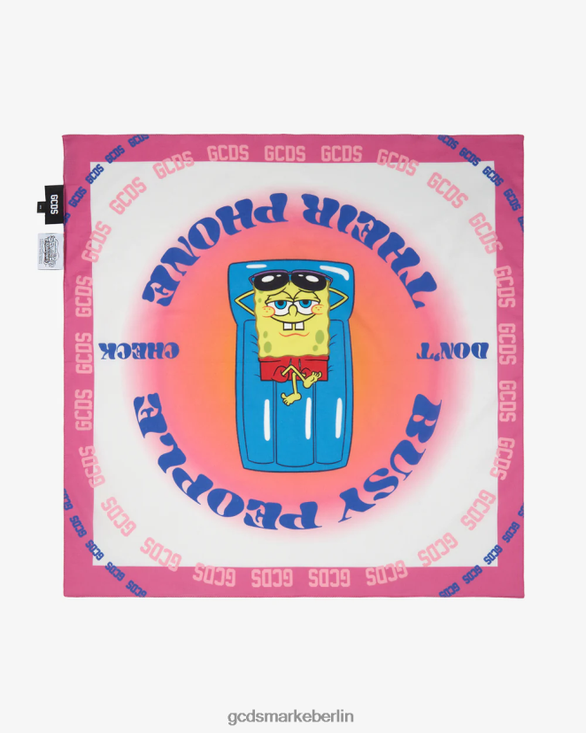 GCDS Männer Spongebob-Foulard für vielbeschäftigte Leute LP42F268 Mehrfarbig Zubehörteil
