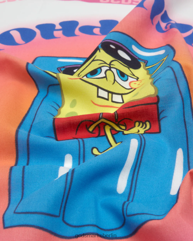GCDS Männer Spongebob-Foulard für vielbeschäftigte Leute LP42F268 Mehrfarbig Zubehörteil