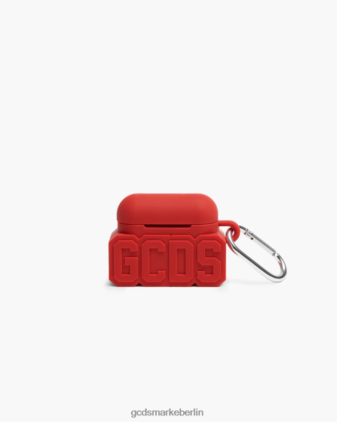 GCDS Männer Pro-Kopfhörerhülle LP42F308 Rot Zubehörteil