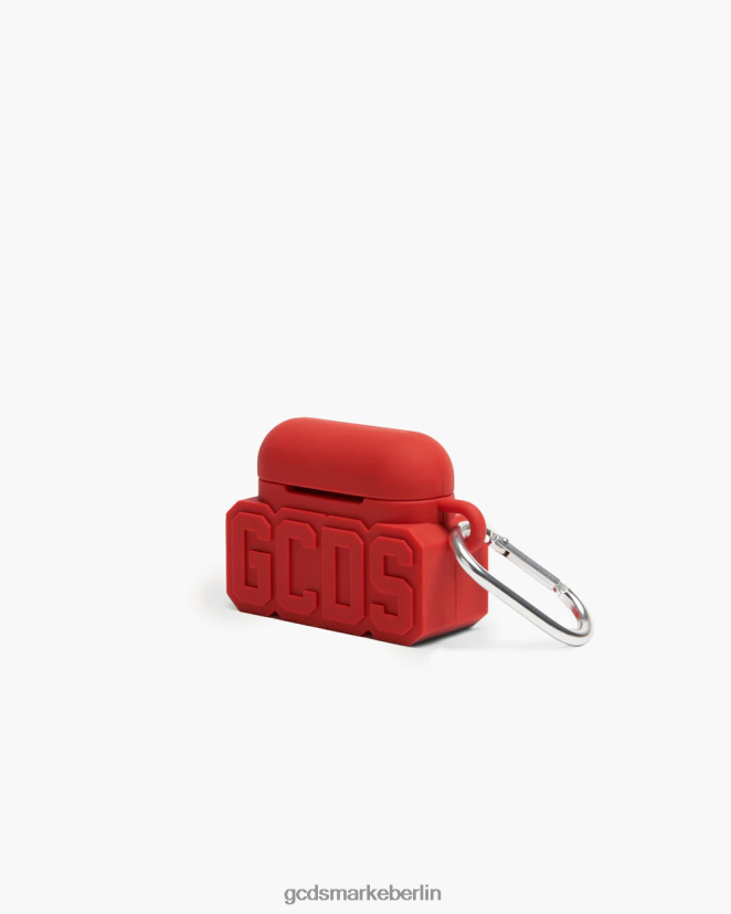 GCDS Männer Pro-Kopfhörerhülle LP42F308 Rot Zubehörteil