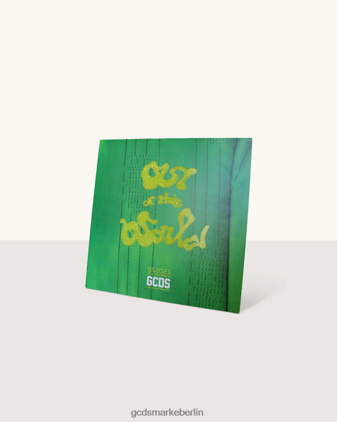 GCDS Männer SS21 „Out of This World“ Original-Soundtrack-Vinyl von Dardust LP42F294 Grün Zubehörteil