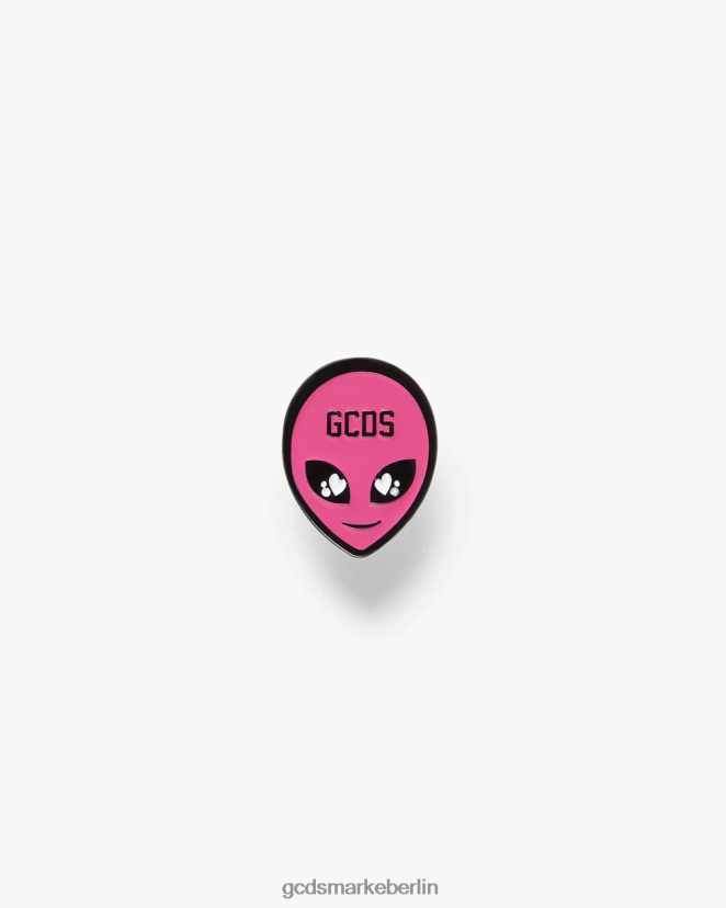 GCDS Männer Wirdo-Brosche LP42F303 Rosa Zubehörteil