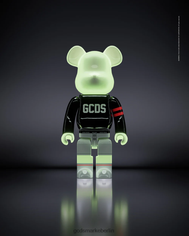 GCDS x Be@rbrick Männer 1000 % LP42F290 Schwarz Zubehörteil
