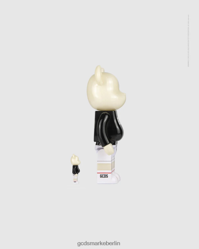 GCDS x Be@rbrick Männer 100 % und 400 % eingestellt LP42F296 Schwarz Zubehörteil