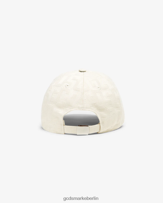 GCDS Männer Baseballkappe mit Monogramm LP42F226 cremefarben Zubehörteil