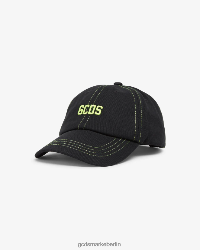 GCDS Männer unverzichtbare Baseballmütze LP42F220 Kalk Zubehörteil