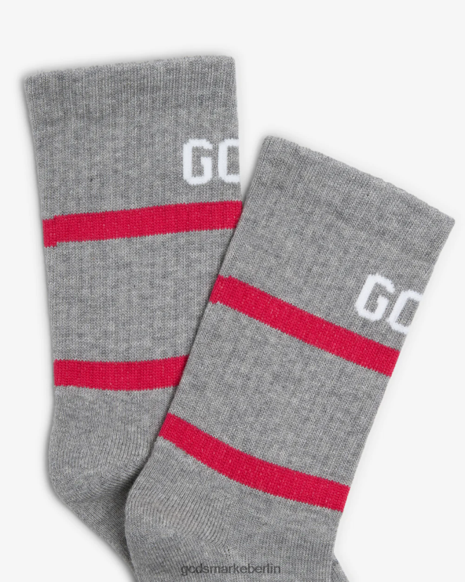 GCDS Männer 88 Logo-Socken LP42F204 grau Zubehörteil