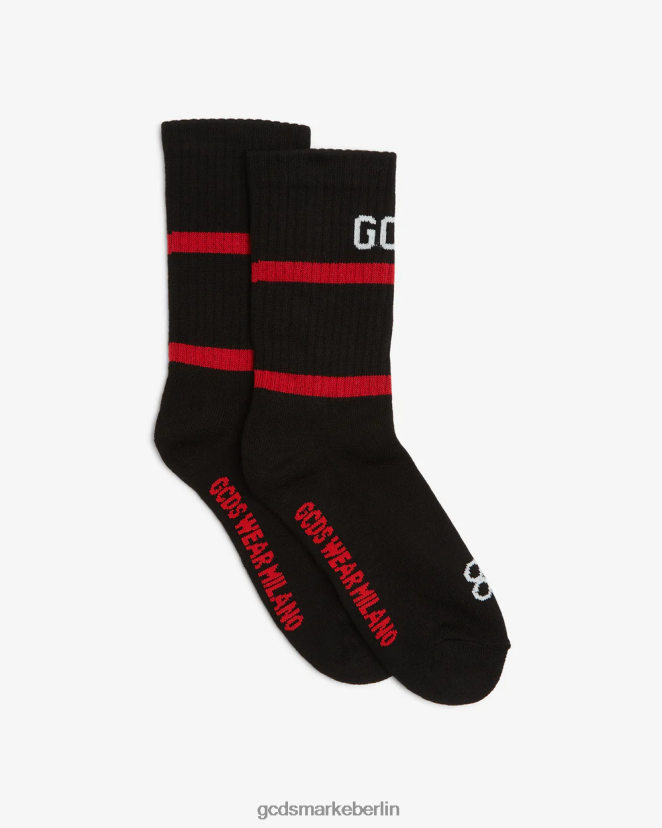 GCDS Männer 88 Logo-Socken LP42F205 Schwarz Zubehörteil