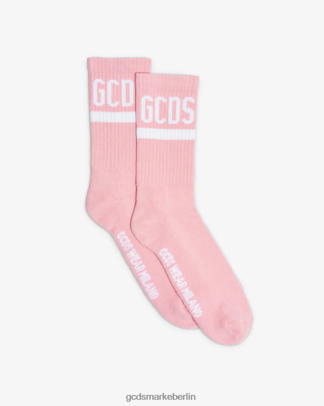GCDS Männer Logo-Socken LP42F210 Rosa Zubehörteil