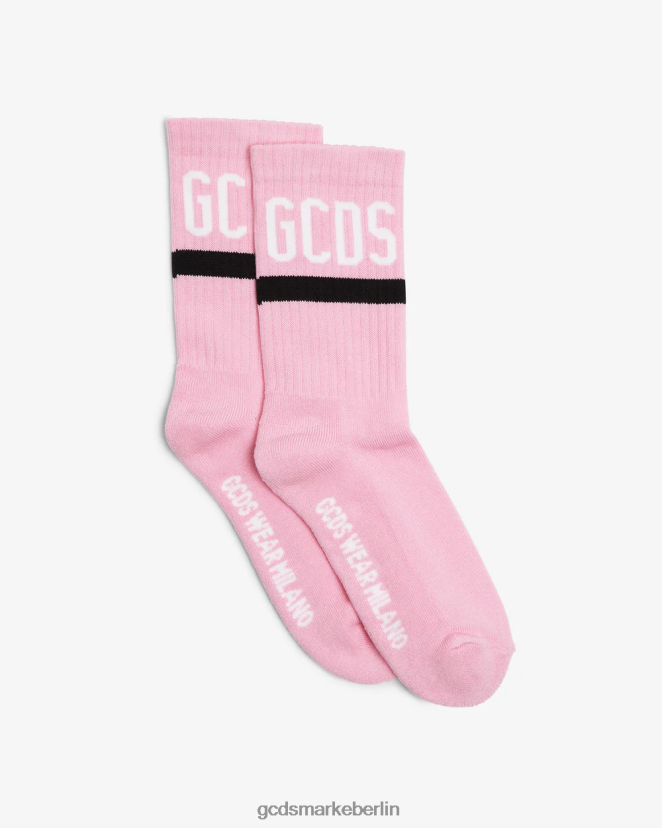 GCDS Männer Logo-Socken LP42F213 Rosa Zubehörteil