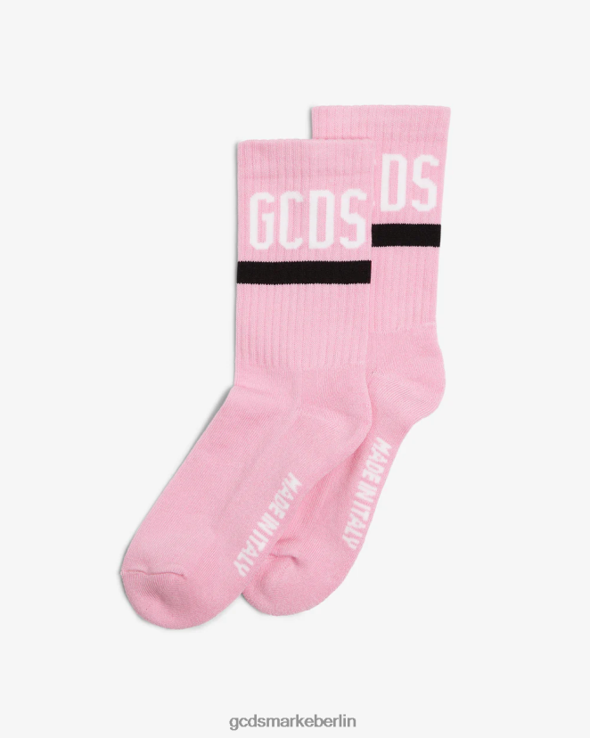 GCDS Männer Logo-Socken LP42F213 Rosa Zubehörteil