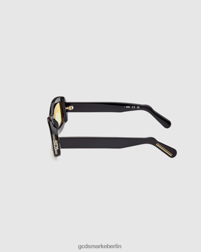 GCDS Männer gd0027 ovale Sonnenbrille LP42F287 Schwarz Zubehörteil