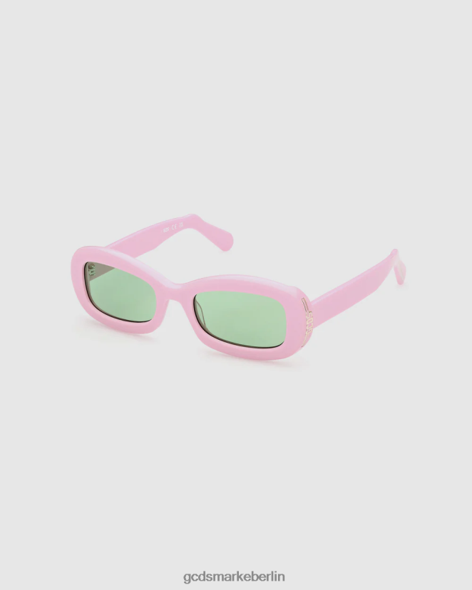 GCDS Männer gd0027 ovale Sonnenbrille LP42F289 Rosa Zubehörteil