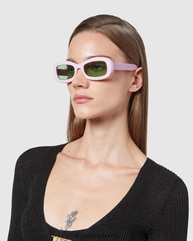 GCDS Männer gd0027 ovale Sonnenbrille LP42F289 Rosa Zubehörteil