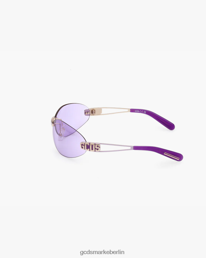GCDS Männer gd0032 ovale Sonnenbrille LP42F273 lila Zubehörteil
