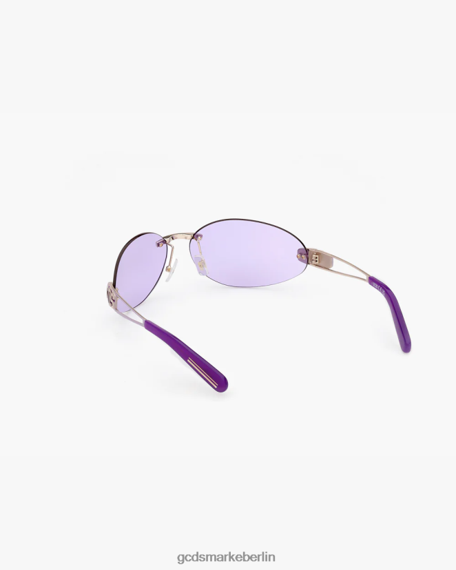 GCDS Männer gd0032 ovale Sonnenbrille LP42F273 lila Zubehörteil