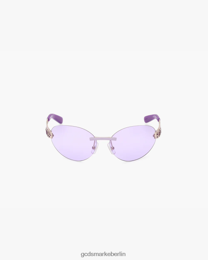 GCDS Männer gd0032 ovale Sonnenbrille LP42F273 lila Zubehörteil