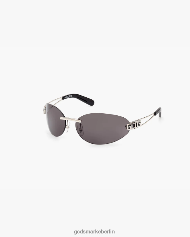 GCDS Männer gd0032 ovale Sonnenbrille LP42F275 Schwarz Zubehörteil
