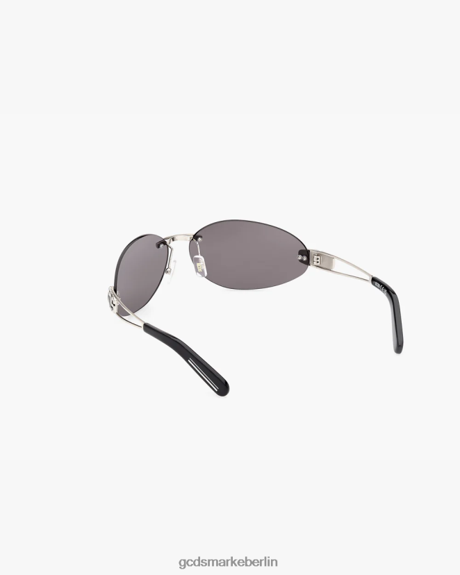 GCDS Männer gd0032 ovale Sonnenbrille LP42F275 Schwarz Zubehörteil