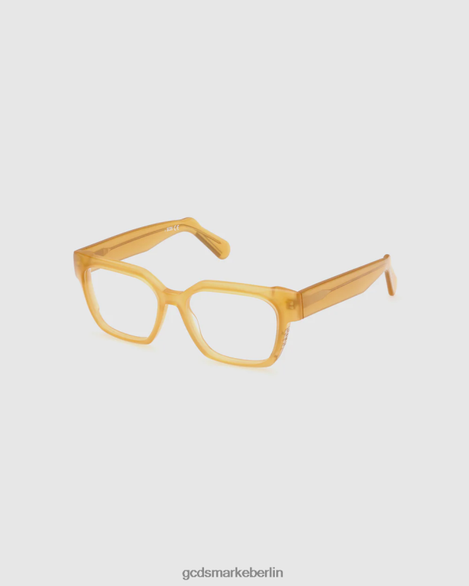 GCDS Männer gd5013 eckige Brille LP42F283 Gelb Zubehörteil
