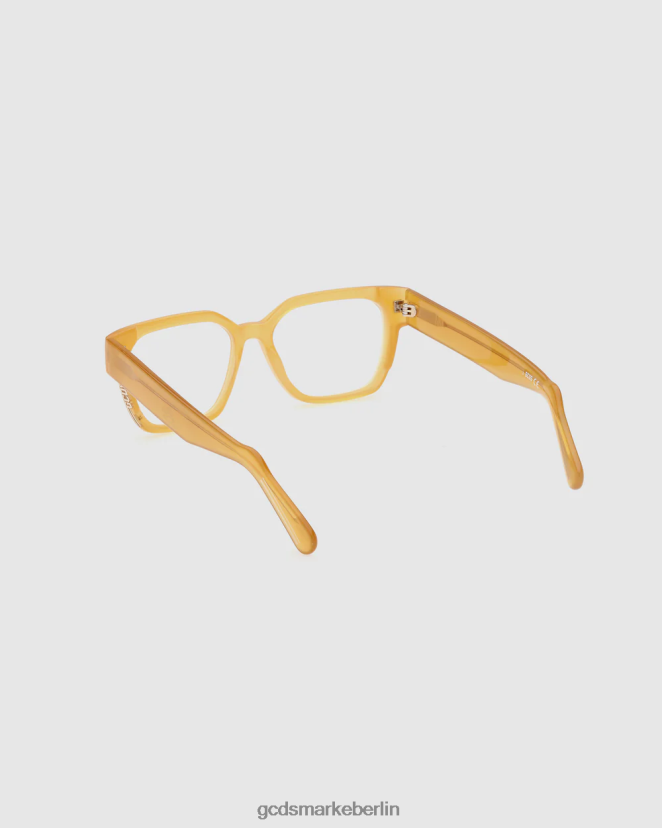 GCDS Männer gd5013 eckige Brille LP42F283 Gelb Zubehörteil