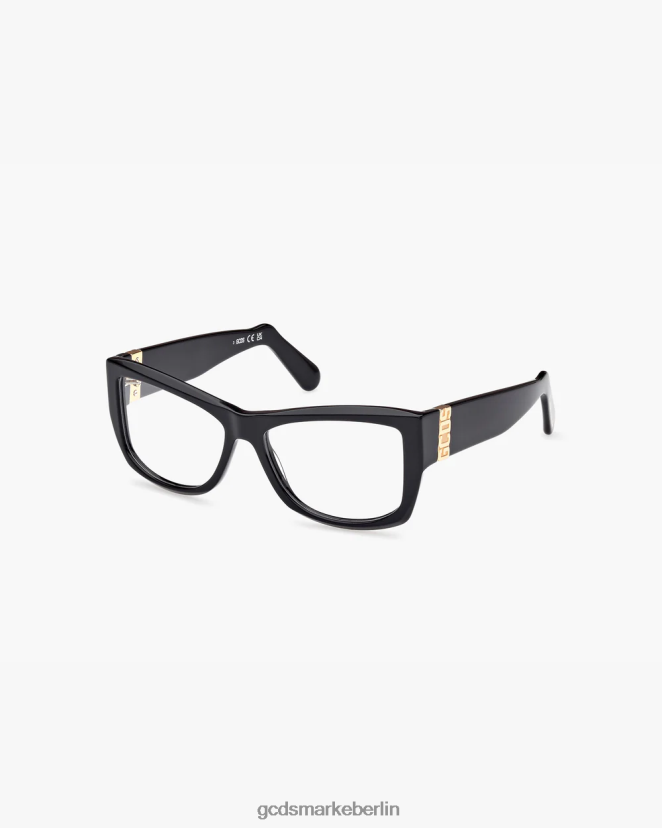 GCDS Männer gd5017 Cat-Eye-Brille LP42F277 Schwarz Zubehörteil