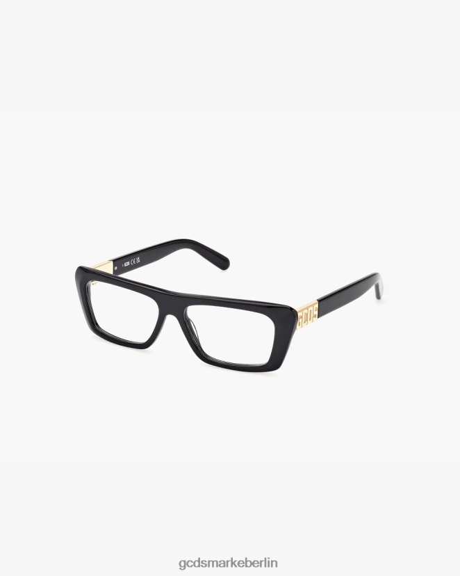 GCDS Männer gd5018 rechteckige Brille LP42F279 Schwarz Zubehörteil