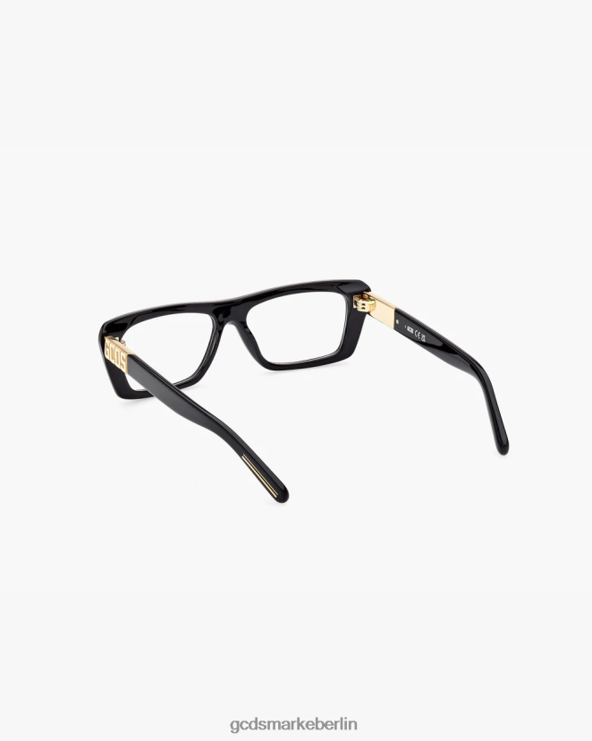 GCDS Männer gd5018 rechteckige Brille LP42F279 Schwarz Zubehörteil