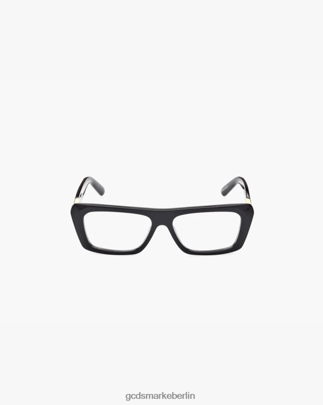 GCDS Männer gd5018 rechteckige Brille LP42F279 Schwarz Zubehörteil