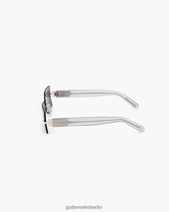 GCDS Männer rechteckige Sonnenbrille gd0033 LP42F272 Rauch Zubehörteil