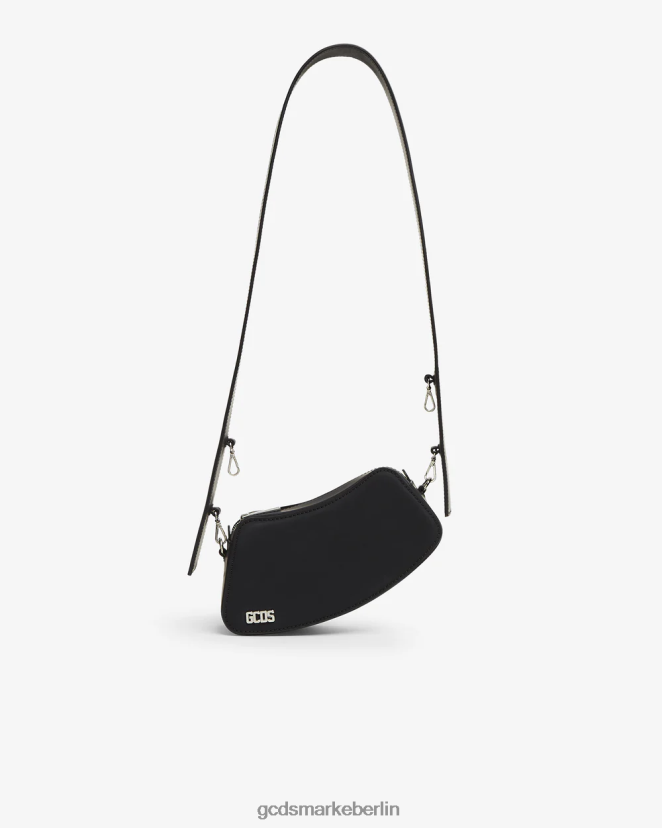 GCDS Männer Komma kleine Umhängetasche LP42F250 Schwarz Zubehörteil
