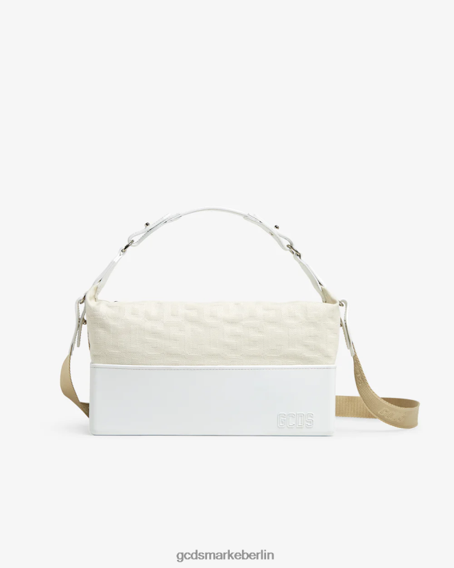 GCDS Männer Mittlere Tasche mit Matilda-Monogramm LP42F258 cremefarben Zubehörteil