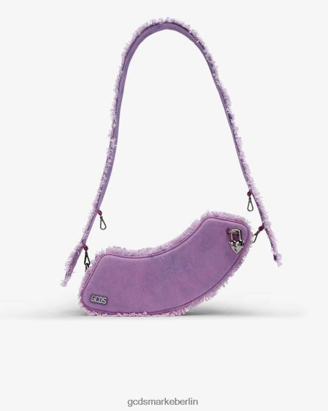 GCDS Männer Mittlere Umhängetasche aus Denim von Comma LP42F248 Rosa Zubehörteil