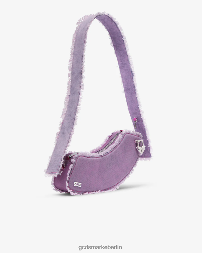 GCDS Männer Mittlere Umhängetasche aus Denim von Comma LP42F248 Rosa Zubehörteil